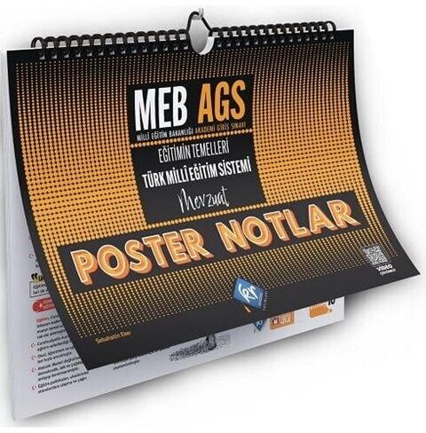 KR Akademi MEB AGS Eğitimin Temelleri Türk Milli Eğitim Sistemi Mevzuat Poster Notlar
