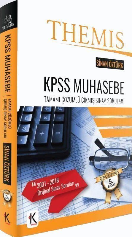 Kuram Kitap Yayınları KPSS THEMİS Muhasebe Tamamı Çözümlü Çıkmış Sınav Soruları