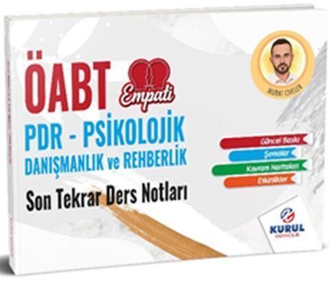 Kurul Yayıncılık ÖABT Empati PDR Psikolojik Danışmanlık ve Rehberlik Son Tekrar Ders Notları