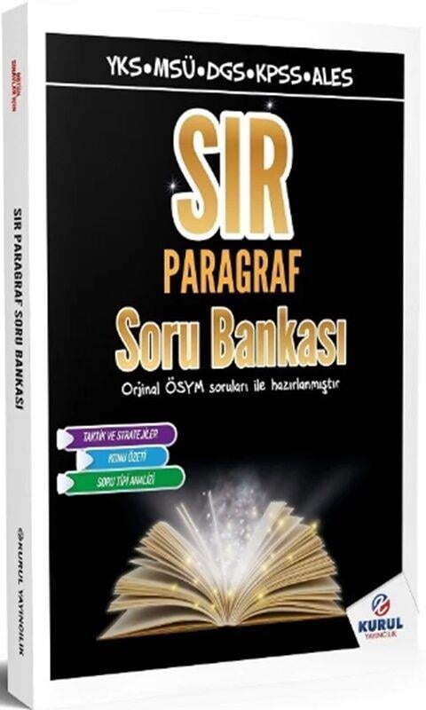 Kurul Yayıncılık TYT KPSS ALES DGS MSÜ Paragraf Sır Soru Bankası