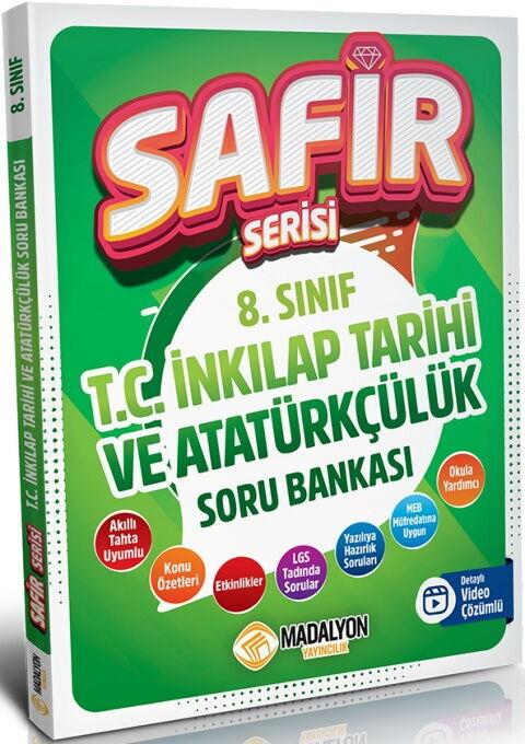 Madalyon Yayınları 8. Sınıf T.C İnkılap Tarihi ve Atatürkçülük Safir Serisi Soru Bankası