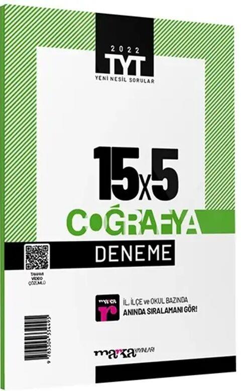 Marka Yayınları 2022 TYT Coğrafya 15x5 Deneme