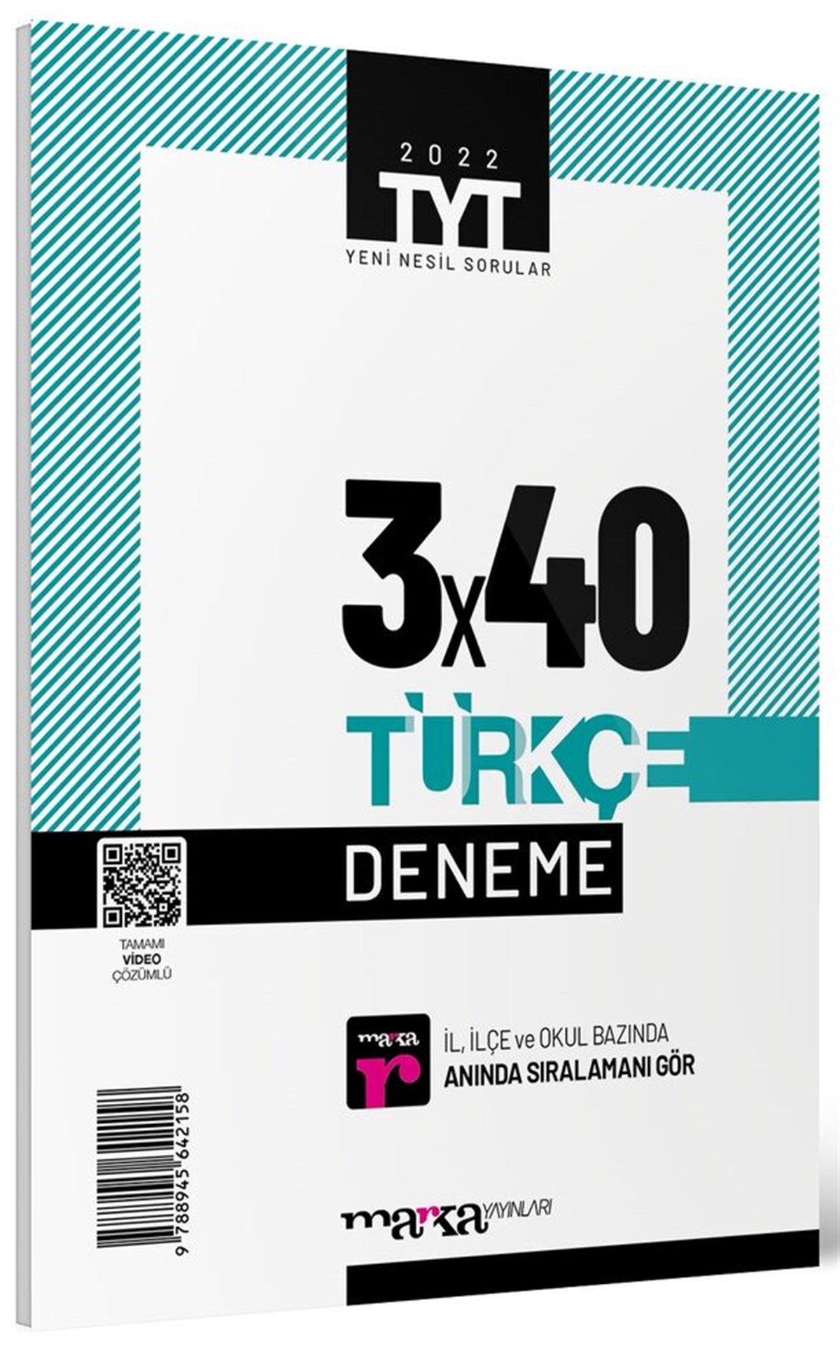 Marka Yayınları 2022 TYT Türkçe 3 x 40 Deneme