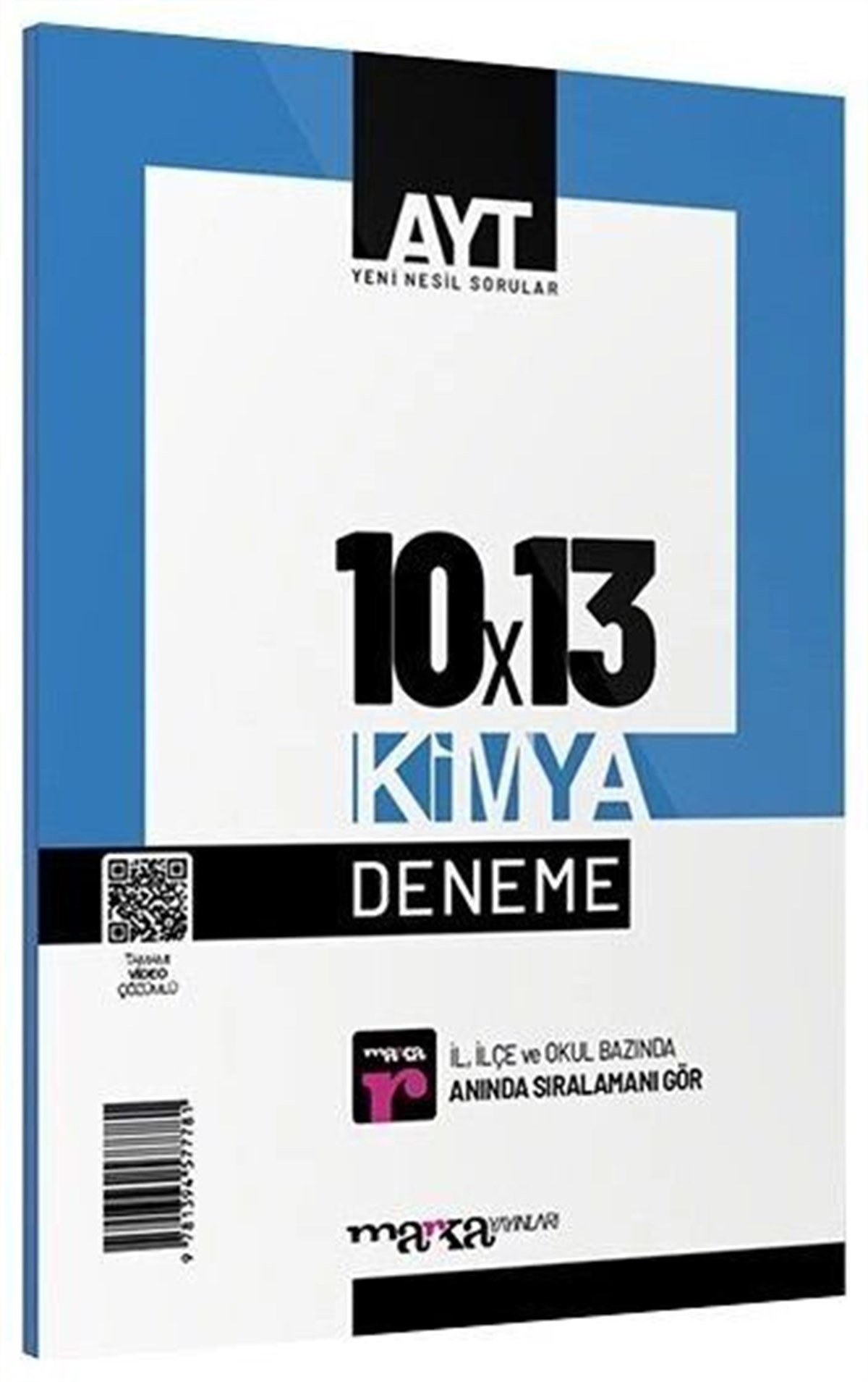 Marka Yayınları AYT Kimya 10 x 13 Deneme