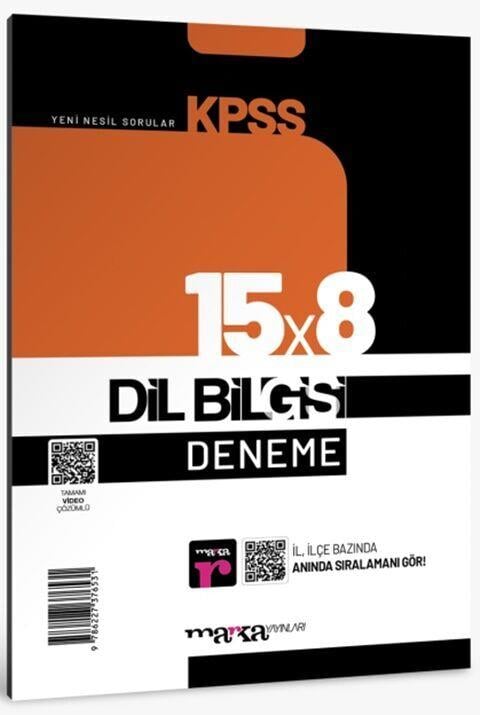 Marka Yayınları KPSS Dil Bilgisi 15x8 Deneme