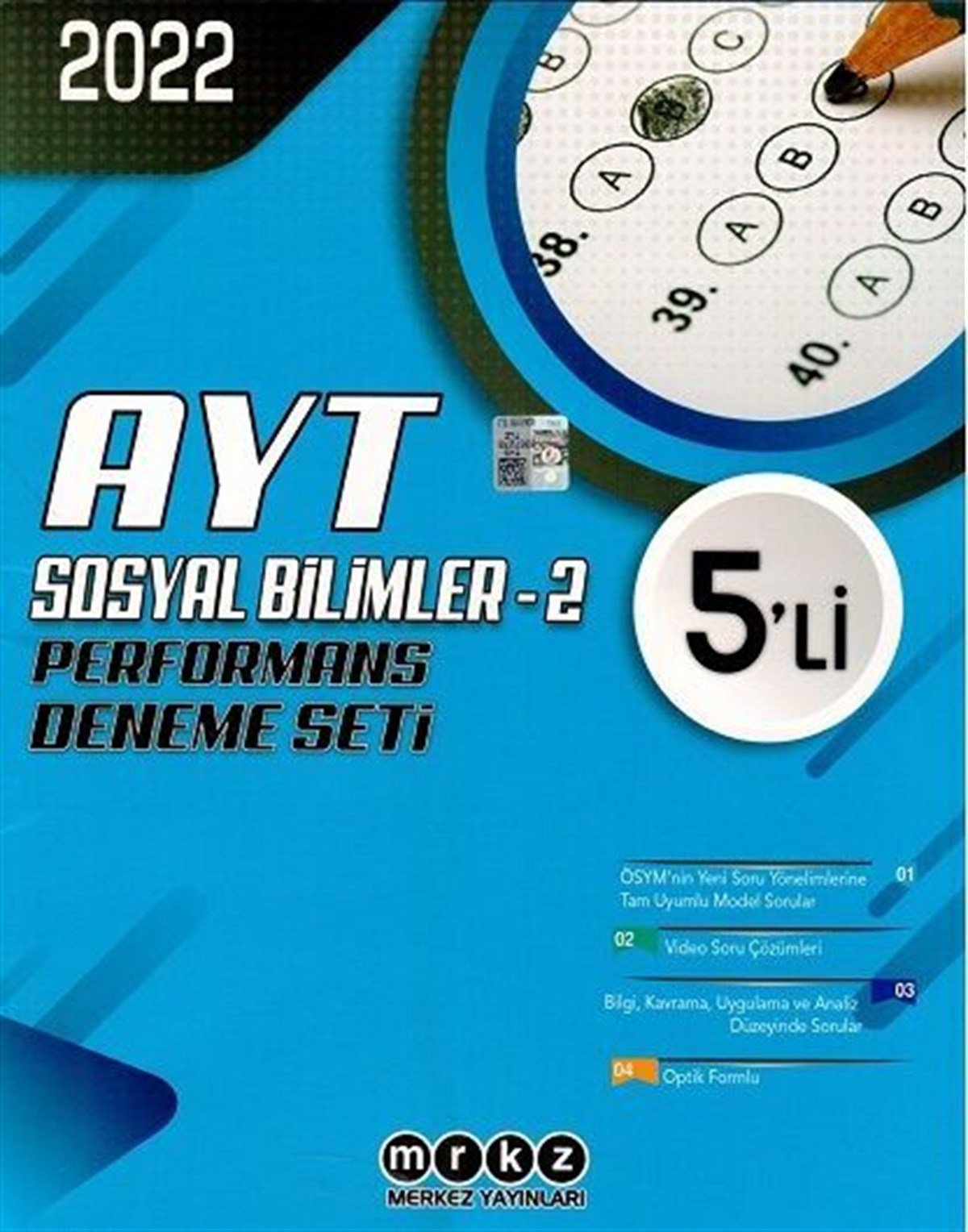 Merkez Yayınları AYT Sosyal Bilimler 2 Performans 5 li Deneme