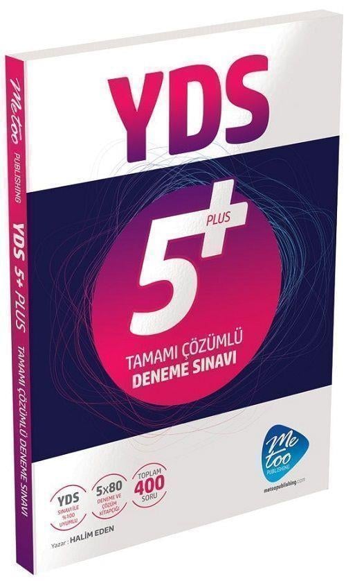 MeToo Publishing YDS Tamamı Çözümlü 5 Deneme Sınavı