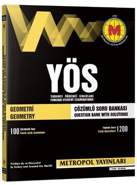 Metropol Yayınları YÖS Geometri Çözümlü Soru Bankası