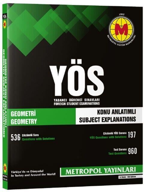 Metropol Yayınları YÖS Geometri Konu Anlatımlı