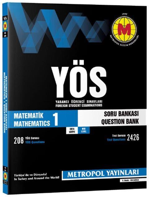 Metropol Yayınları YÖS Matematik 1 Soru Bankası