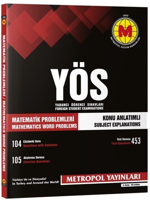 Metropol Yayınları YÖS Matematik Problemleri Konu Anlatımlı