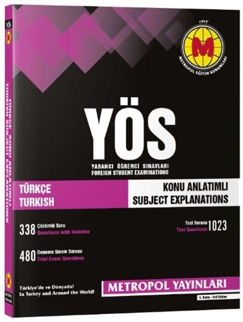 Metropol Yayınları YÖS Türkçe Konu Anlatımlı