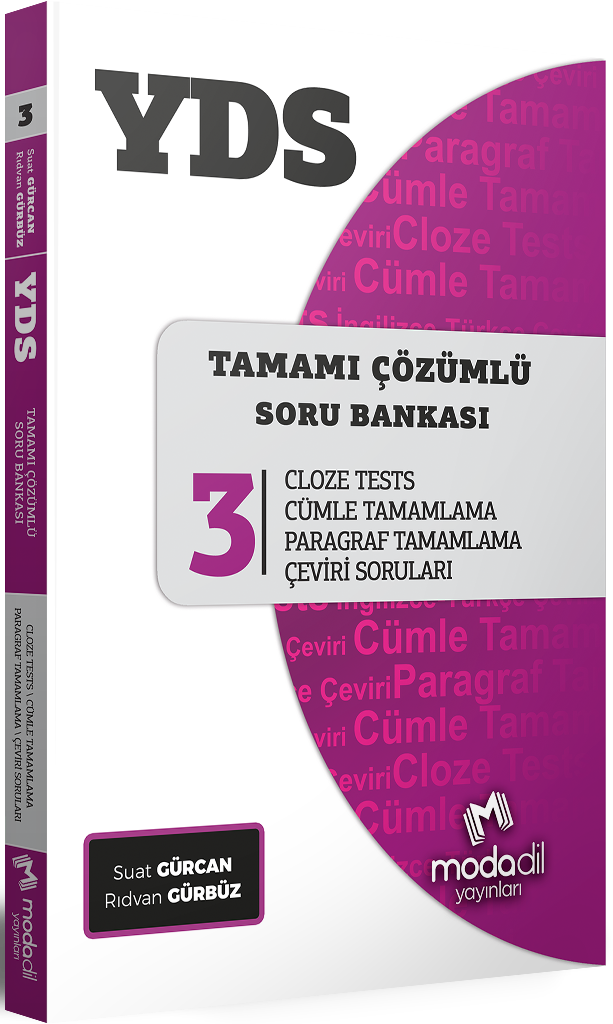 Modadil Yayınları YDS Tamamı Çözümlü Modüler Soru Bankası Serisi 3