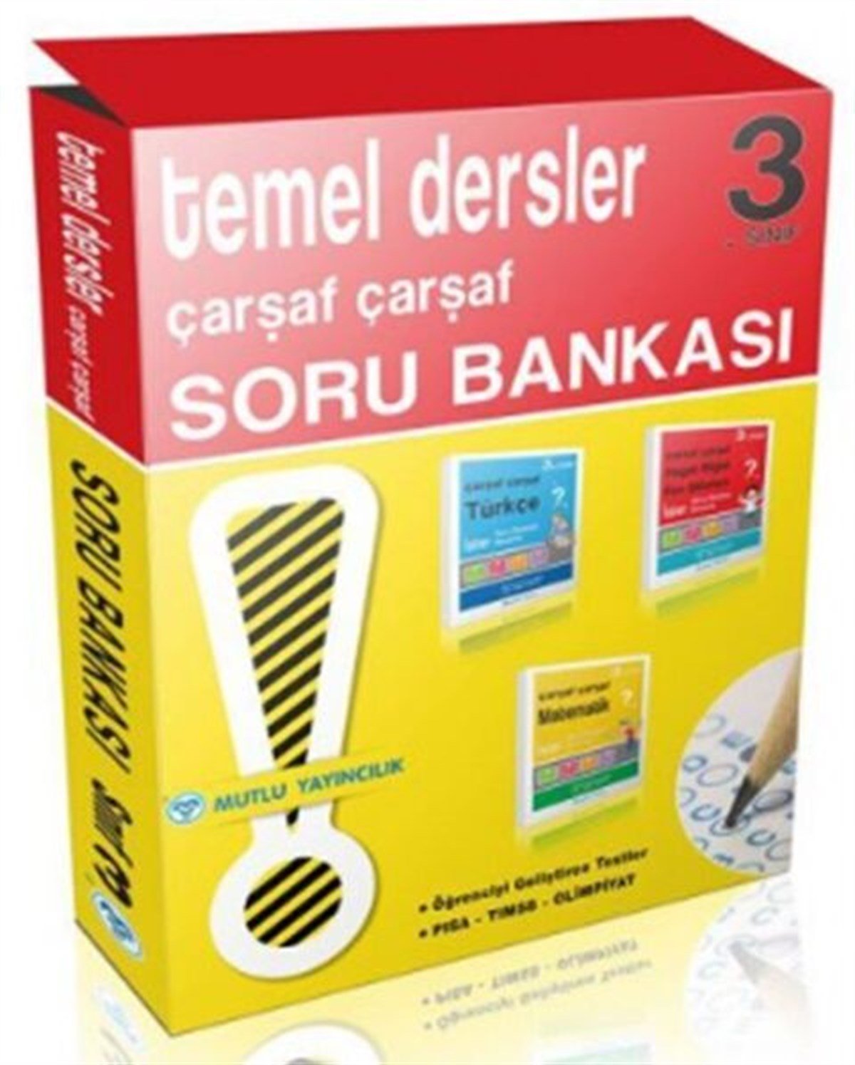 Mutlu Yayıncılık 3. Sınıf Çarşaf Çarşaf Soru Bankası Seti