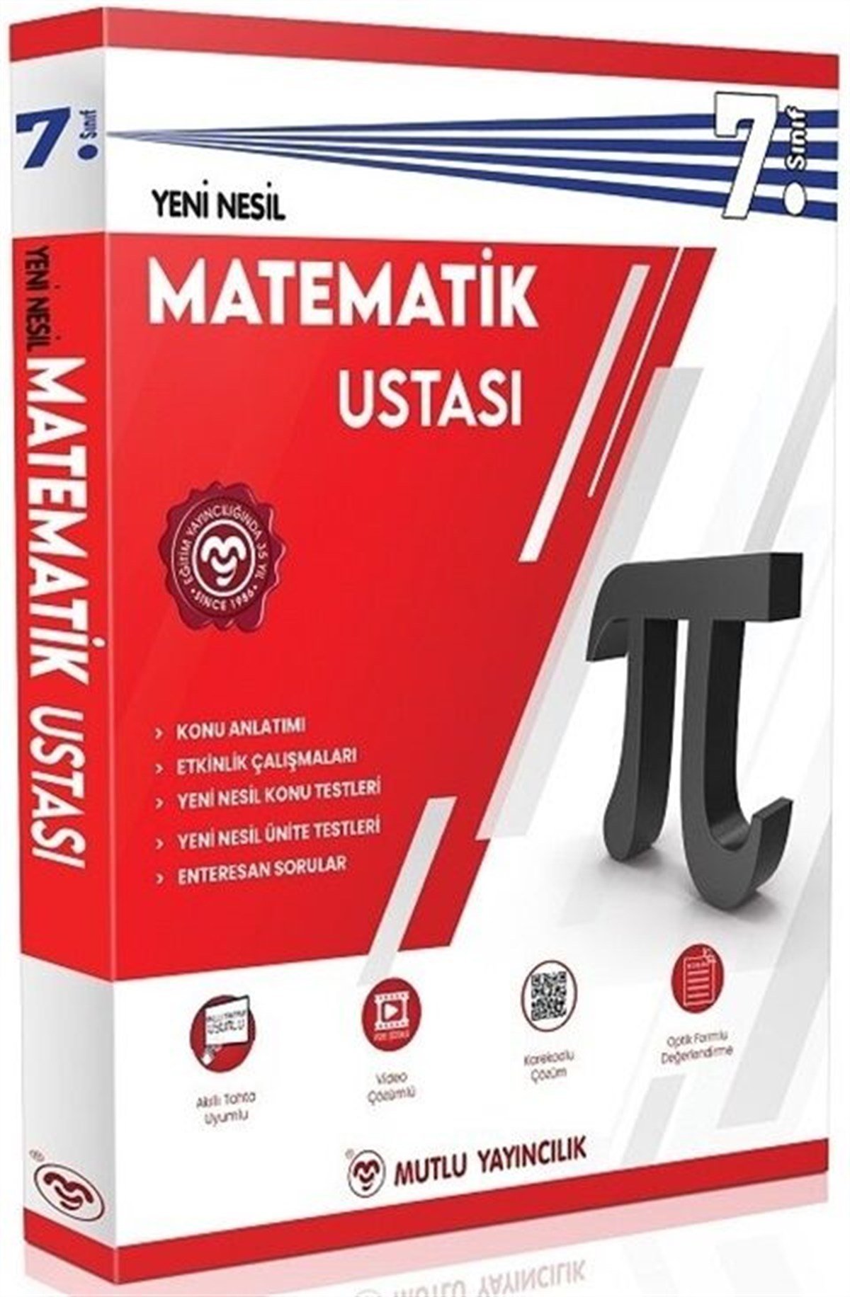 Mutlu Yayıncılık 7. Sınıf Matematik Ustası Konu Anlatımlı Soru Bankası Video Çözümlü
