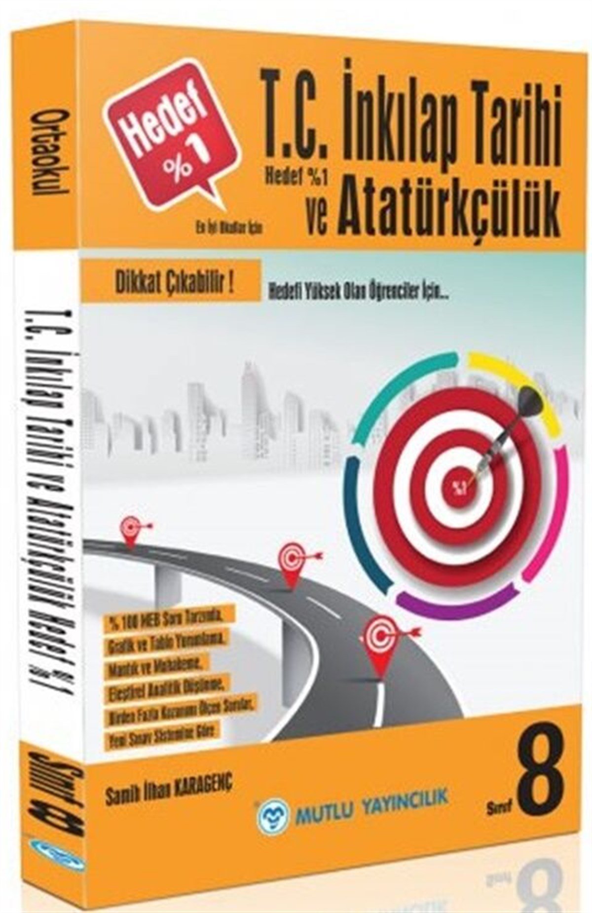 Mutlu Yayıncılık 8. Sınıf LGS T.C. İnkılap Tarihi ve Atatürkçülük Hedef Yüzde 1