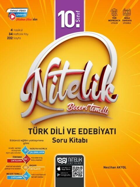 Nitelik Yayınları 10. Sınıf Türk Dili ve Edebiyatı Beceri Temelli Soru Kitabı