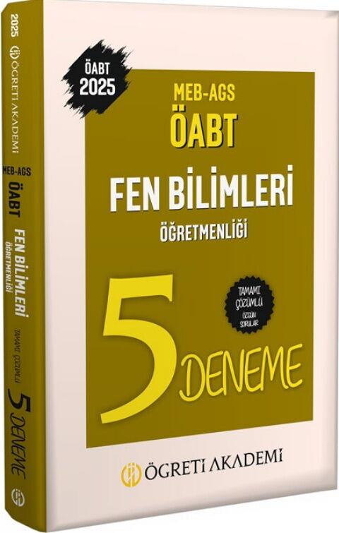 Öğreti Akademi 2025 MEB AGS ÖABT Fen Bilimleri Öğretmenliği Tamamı Çözümlü 5 Deneme