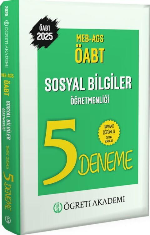 Öğreti Akademi 2025 MEB AGS ÖABT Sosyal Bilgiler Öğretmenliği Tamamı Çözümlü 5 Deneme