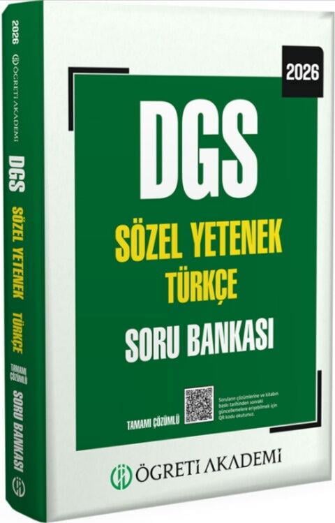 Öğreti Akademi 2026 DGS Sözel Yetenek Türkçe Tamamı Çözümlü Soru Bankası