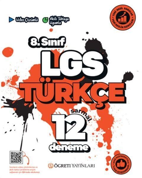 Öğreti Akademi 8. Sınıf LGS Türkçe Sarmal 12 Deneme