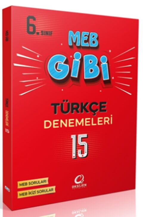 Oksijen Yayınları 6. Sınıf Türkçe MEB Gibi Branş Denemeleri