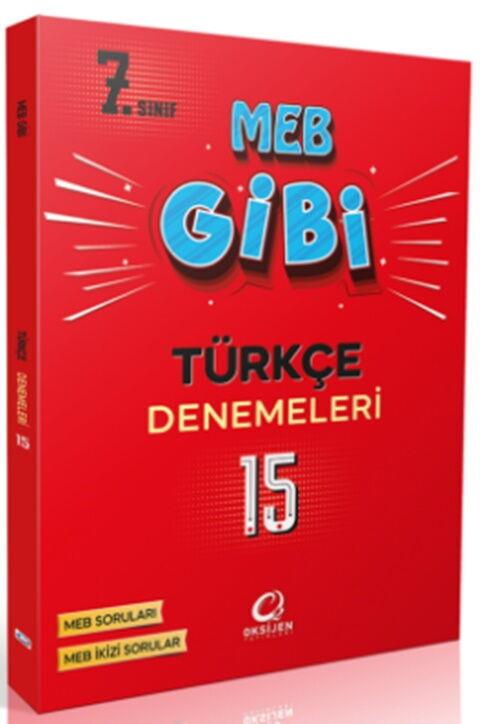 Oksijen Yayınları 7. Sınıf Türkçe MEB Gibi Branş Denemeleri