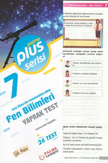 Palme Yayınları 7. Sınıf Fen Bilimleri Plus Yaprak Test