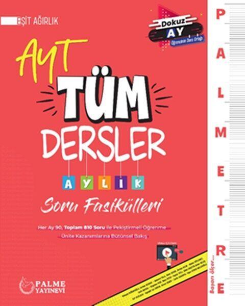 Palme Yayınları AYT Eşit Ağırlık Tüm Dersler Palmetre Aylık Çalışma Fasikülleri
