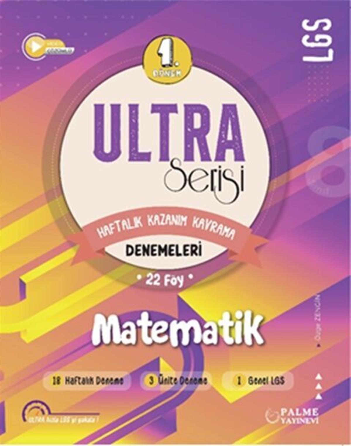 Palme Yayınları 8. Sınıf LGS Matematik 1. Dönem Ultra Serisi Denemeleri