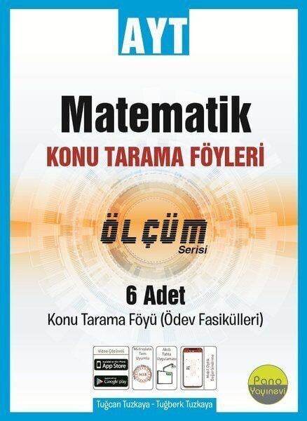 Pano Yayınları AYT Matematik Ölçüm Konu Tarama Föyleri