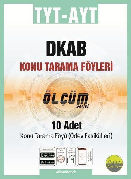 Pano Yayınları TYT AYT Din Kültürü ve Ahlak Bilgisi Ölçüm Konu Tarama Föyleri