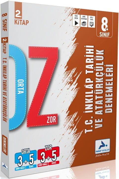 Paraf Yayınları 8. Sınıf İnkılap Tarihi ve Atatürkçülük Orta Zor Branş Deneme