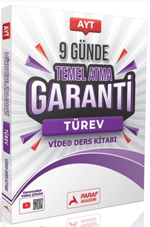 Paraf Yayınları AYT 9 Günde Temel Atma Garanti Türev Video Ders Kitabı