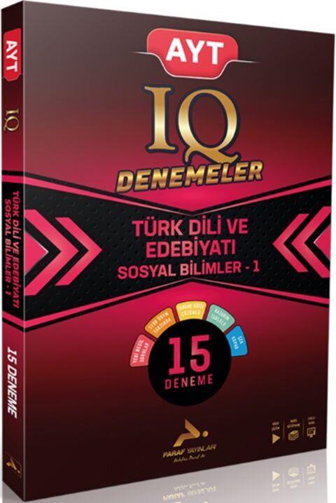 Paraf Yayınları AYT Türk Dili ve Edebiyatı Sosyal Bilimler 1 IQ Video Çözümlü 15 Branş Deneme