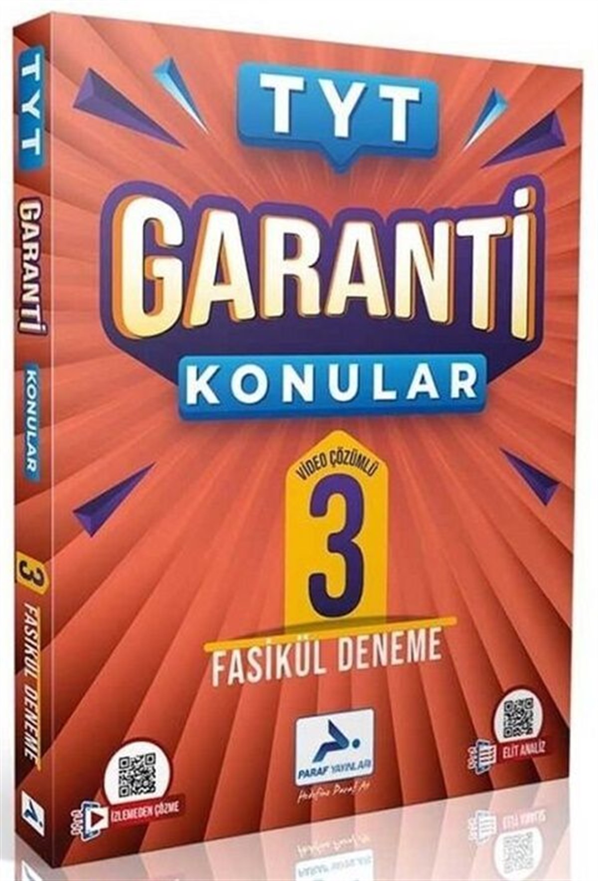 Paraf Yayınları TYT Garanti Konular 3 Fasikül Deneme
