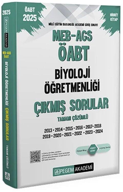 Pegem Akademi 2025 ÖABT MEB AGS Biyoloji Öğretmenliği Çıkmış Sorular