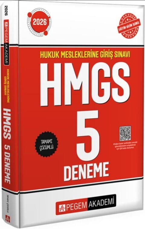Pegem Akademi 2026 Hukuk Mesleklerine Giriş Sınavı HMGS Tamamı Çözümlü 5 Deneme