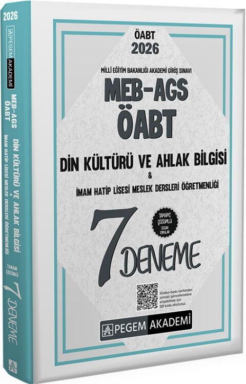 Pegem Akademi 2026 MEB AGS ÖABT Din Kültürü Ve Ahlak Bilgisi İmam Hatip Lisesi Meslek Dersleri Öğretmenliği Tamamı Çözümlü 7 Den
