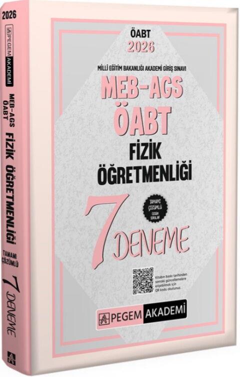 Pegem Akademi 2026 MEB AGS ÖABT Fizik Öğretmenliği Tamamı Çözümlü 7 Deneme
