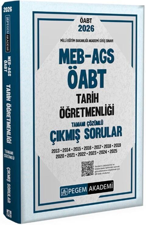 Pegem Akademi 2026 MEB AGS ÖABT Tarih Öğretmenliği Tamamı Çözümü Çıkmış Sorular