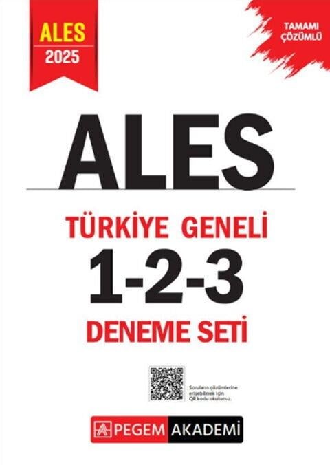 Pegem Yayınları 2025 ALES Türkiye Geneli 3 Deneme Seti