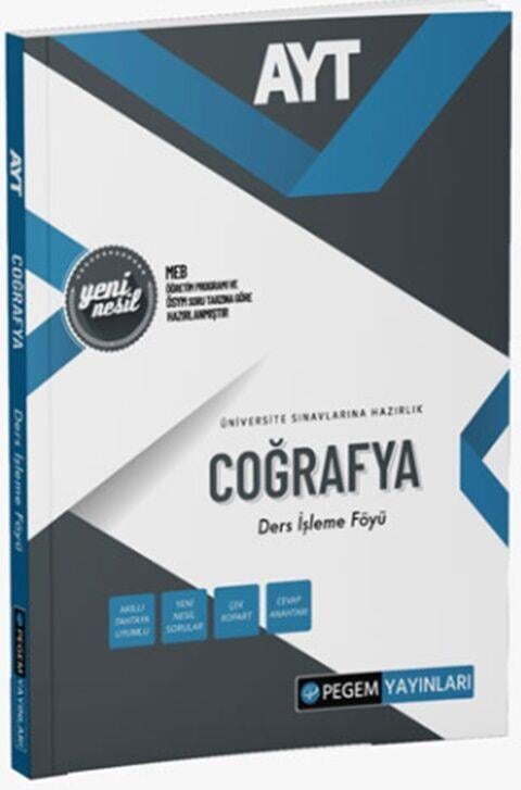 Pegem Yayınları AYT Coğrafya Ders İşleme Föyü