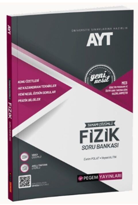 Pegem Yayınları  AYT Fizik Tamamı Çözümlü Soru Bankası