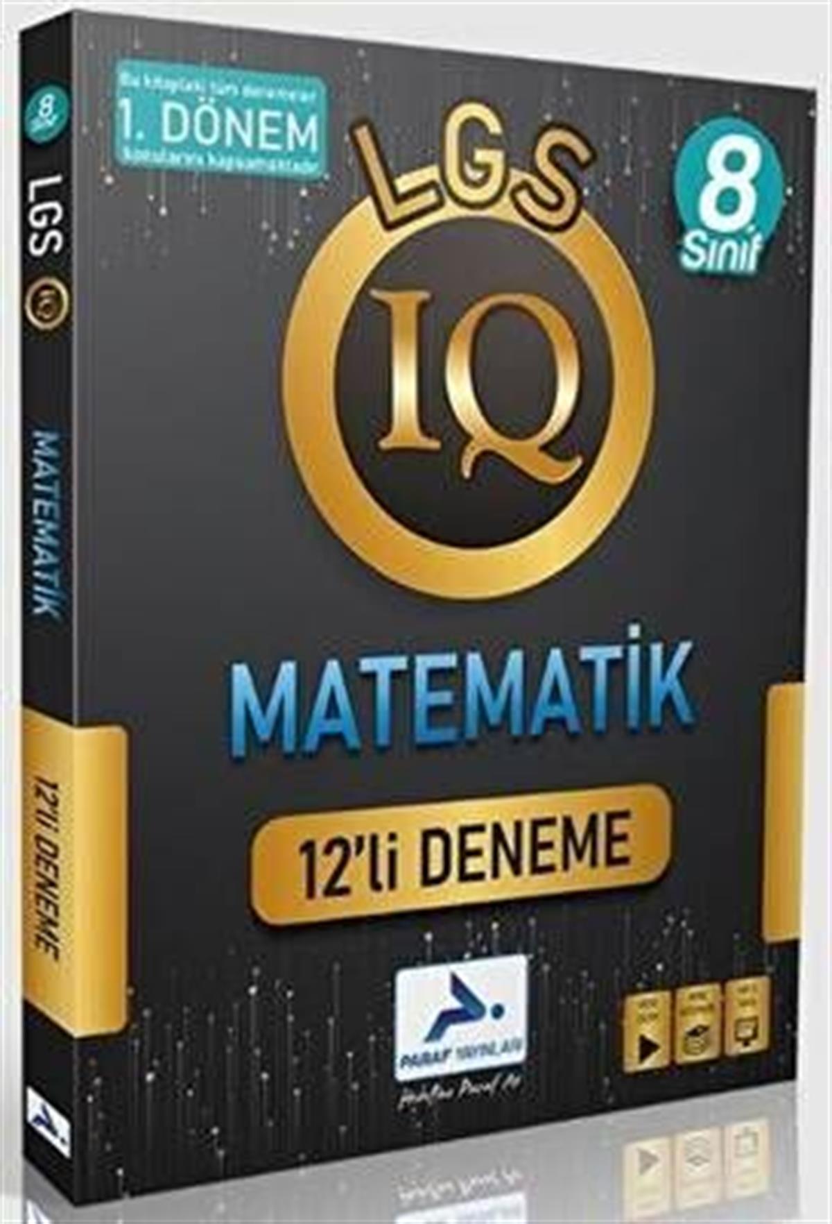 PRF Yayınları 8. Sınıf IQ Matematik 12 li Deneme 1. Dönem Konuları