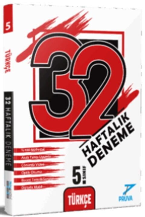 Pruva Akademi 5. Sınıf Türkçe 32 Haftalık Deneme