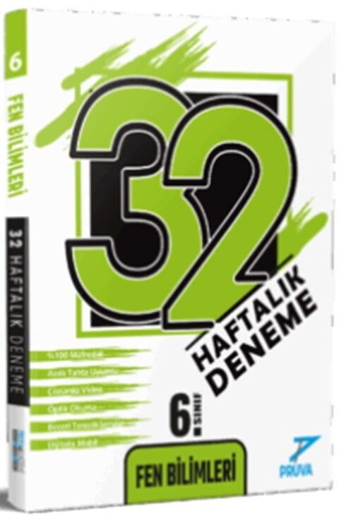 Pruva Akademi 6. Sınıf Fen Bilimleri 32 Haftalık Deneme