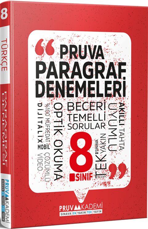 Pruva Akademi 8. Sınıf Paragraf Deneme