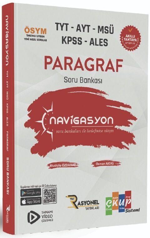 Rasyonel Yayınları TYT AYT MSÜ KPSS ALES Paragraf Navigasyon Soru Bankası