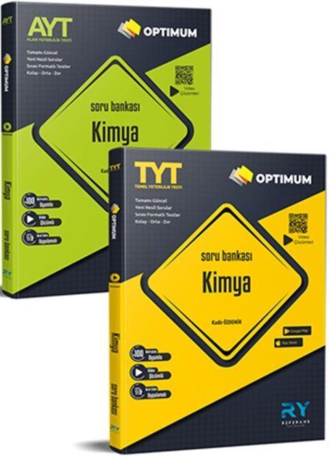 Referans Yayınları 2024 TYT Kimya ve AYT Kimya Video Çözümlü Optimum Soru Bankası Seti